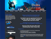 Tablet Screenshot of deltadivers.com